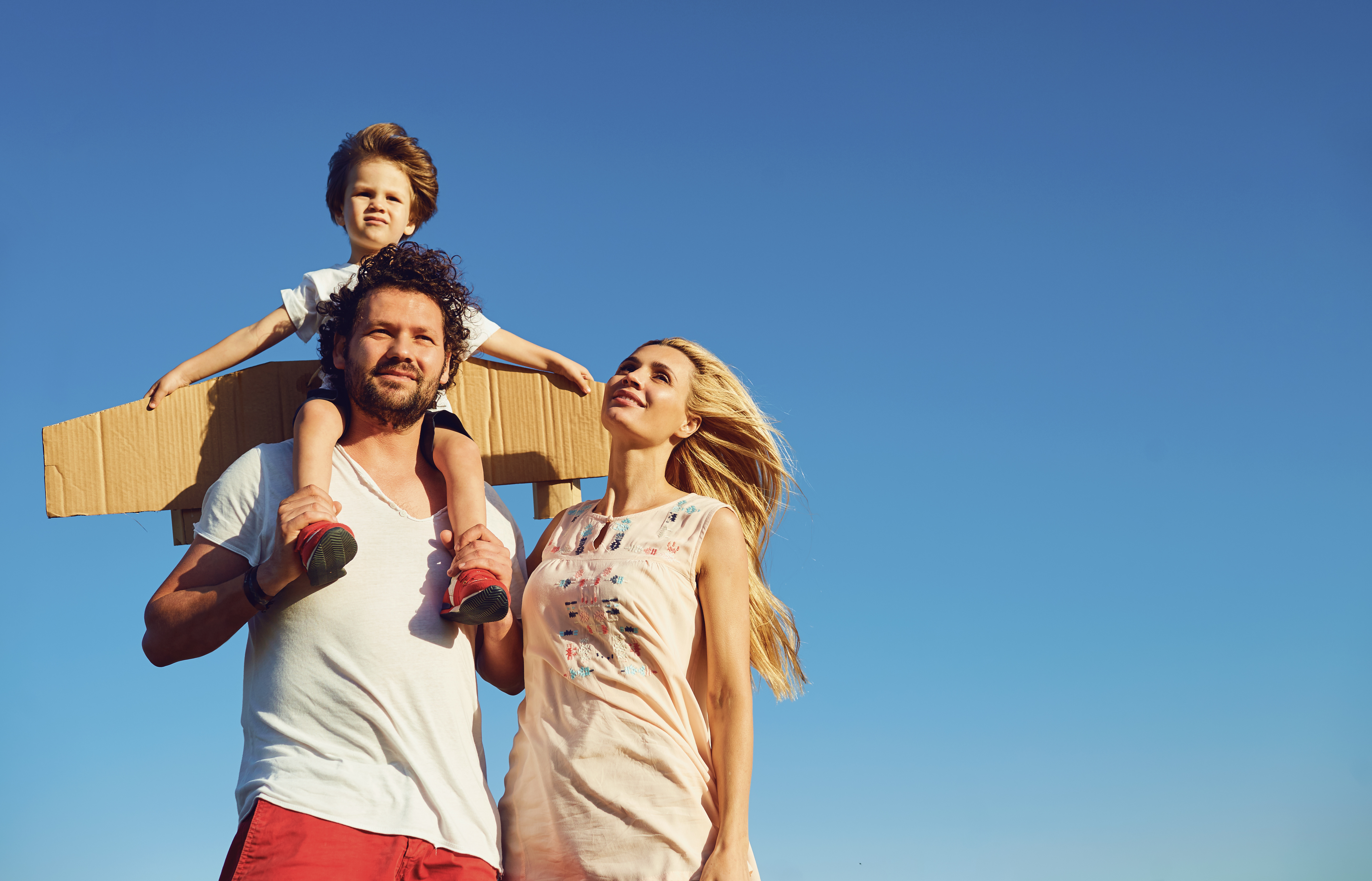 Family two parents and two children